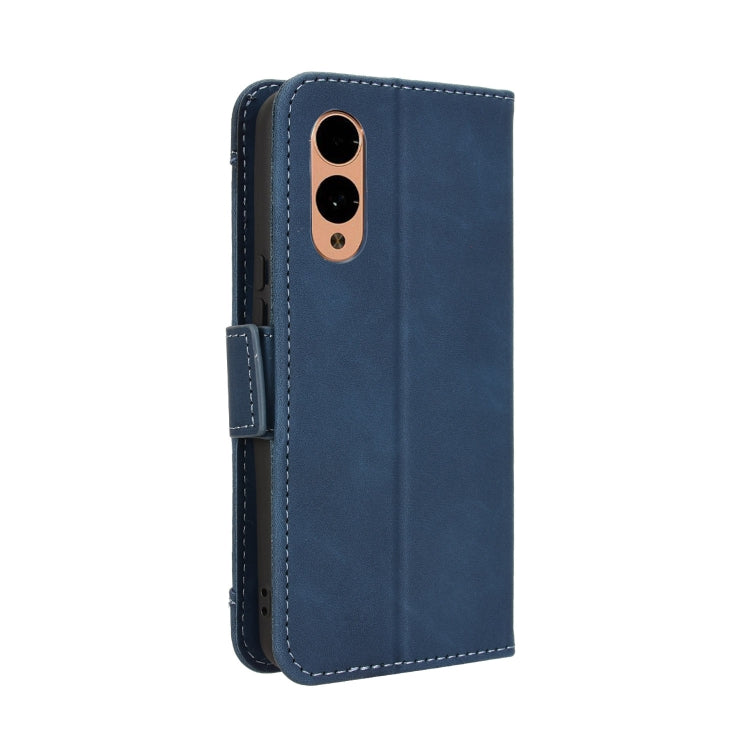 For Fujitsu Arrows We2 Skin Feel Calf Texture Card Slots Leather Phone Case