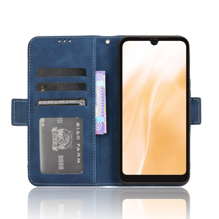 For Fujitsu Arrows We2 Skin Feel Calf Texture Card Slots Leather Phone Case