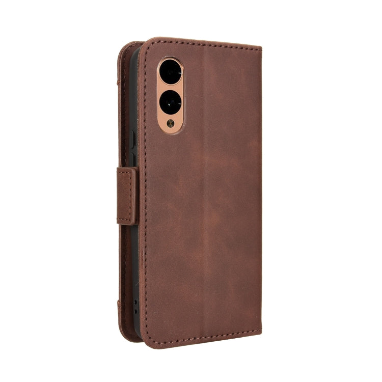For Fujitsu Arrows We2 Skin Feel Calf Texture Card Slots Leather Phone Case