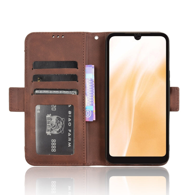 For Fujitsu Arrows We2 Skin Feel Calf Texture Card Slots Leather Phone Case