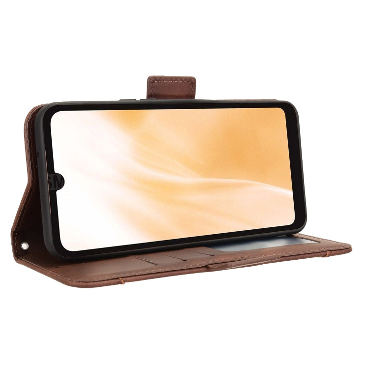 For Fujitsu Arrows We2 Skin Feel Calf Texture Card Slots Leather Phone Case