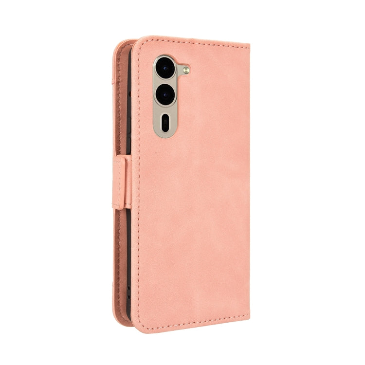 For Fujitsu Arrows We2 Plus Skin Feel Calf Texture Card Slots Leather Phone Case