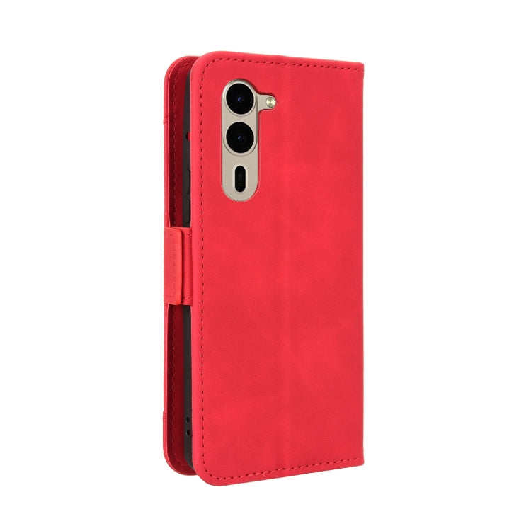 For Fujitsu Arrows We2 Plus Skin Feel Calf Texture Card Slots Leather Phone Case