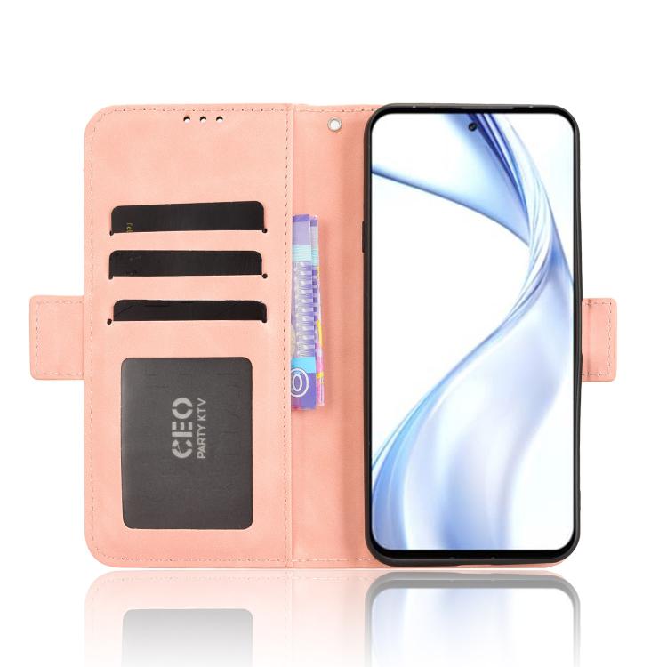 For Fujitsu Arrows Alpha F-51F Skin Feel Calf Texture Card Slots Leather Phone Case