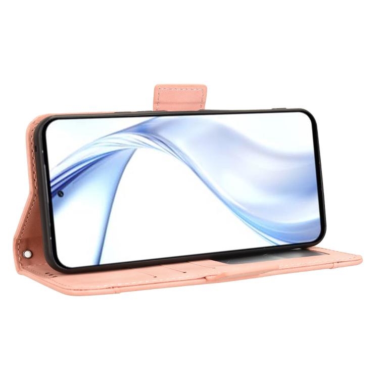 For Fujitsu Arrows Alpha F-51F Skin Feel Calf Texture Card Slots Leather Phone Case