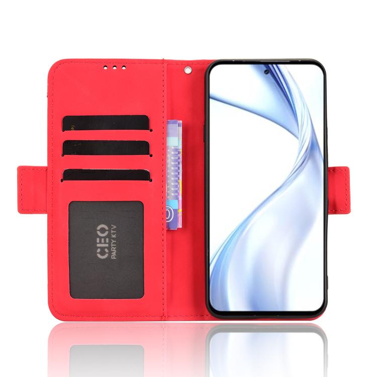 For Fujitsu Arrows Alpha F-51F Skin Feel Calf Texture Card Slots Leather Phone Case