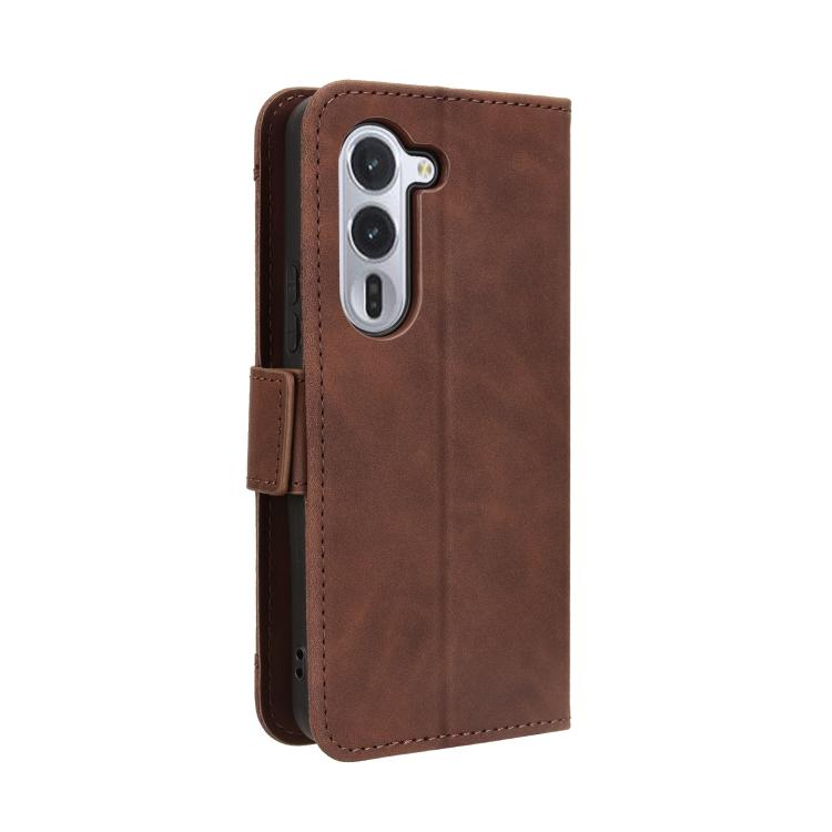 For Fujitsu Arrows Alpha F-51F Skin Feel Calf Texture Card Slots Leather Phone Case