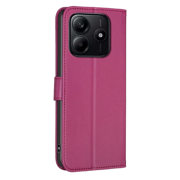 For Redmi Note 14 5G Four-leaf Embossed Leather Phone Case