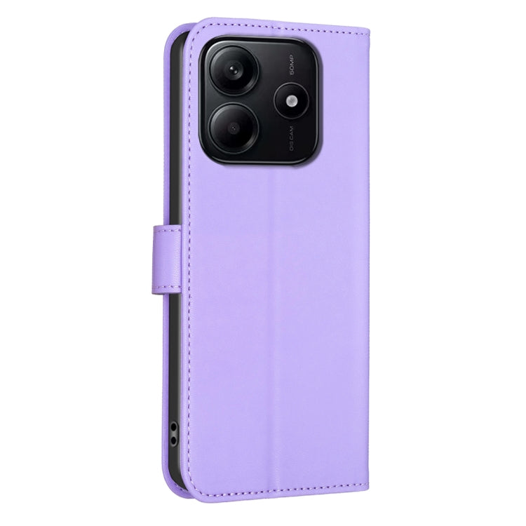 For Redmi Note 14 5G Four-leaf Embossed Leather Phone Case