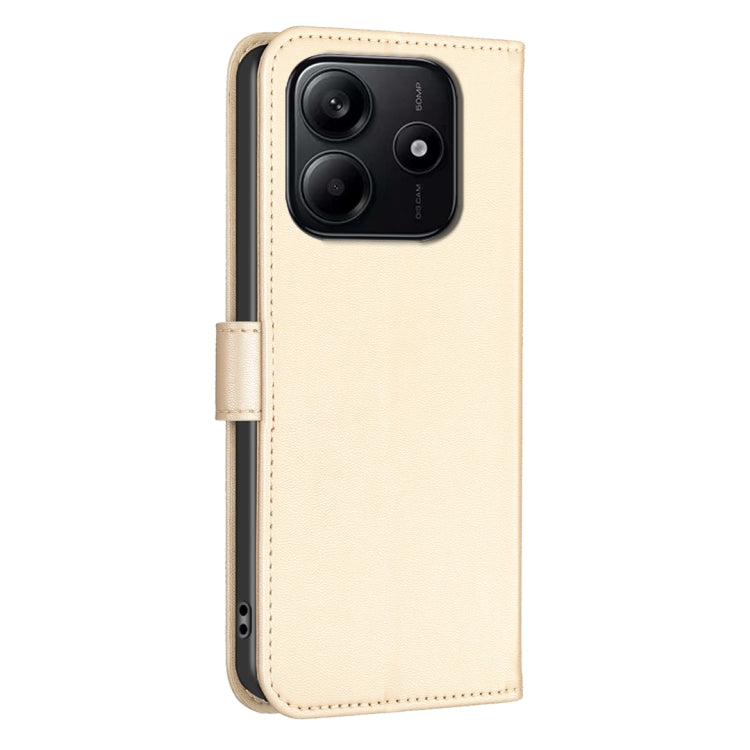 For Redmi Note 14 5G Four-leaf Embossed Leather Phone Case