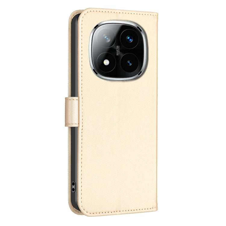 For Redmi Note 14 Pro 5G / Note 14 Pro+ 5G Four-leaf Embossed Leather Phone Case