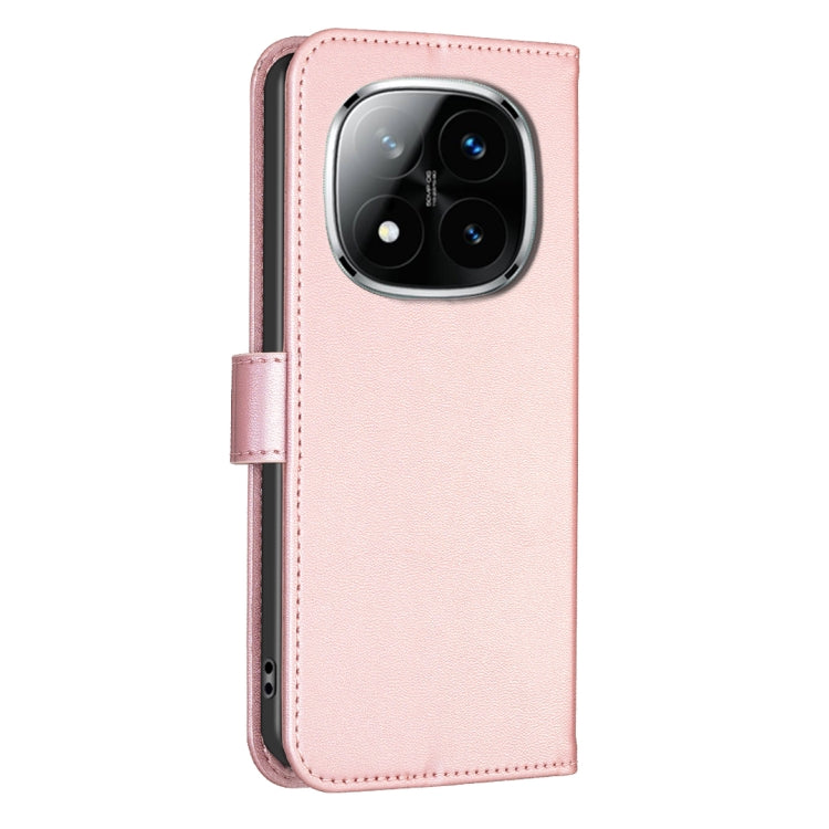For Redmi Note 14 Pro 5G / Note 14 Pro+ 5G Four-leaf Embossed Leather Phone Case