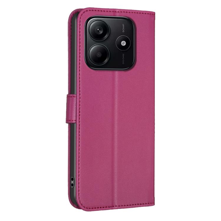 For Redmi Note 14 4G 163.25mm Four-leaf Embossed Leather Phone Case