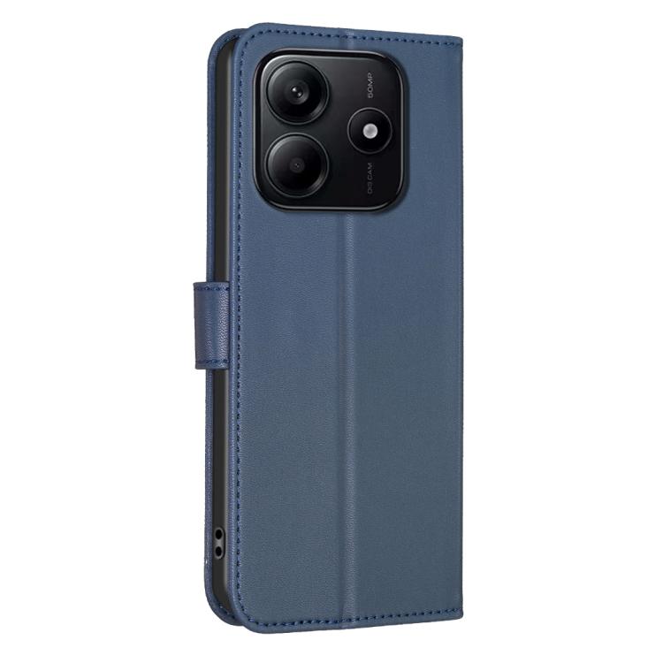 For Redmi Note 14 4G 163.25mm Four-leaf Embossed Leather Phone Case