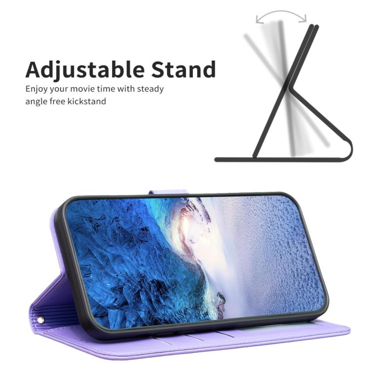 For Redmi Note 14 4G 163.25mm Four-leaf Embossed Leather Phone Case