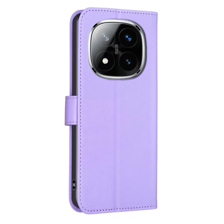 For Redmi Note 14 Pro 4G Four-leaf Embossed Leather Phone Case