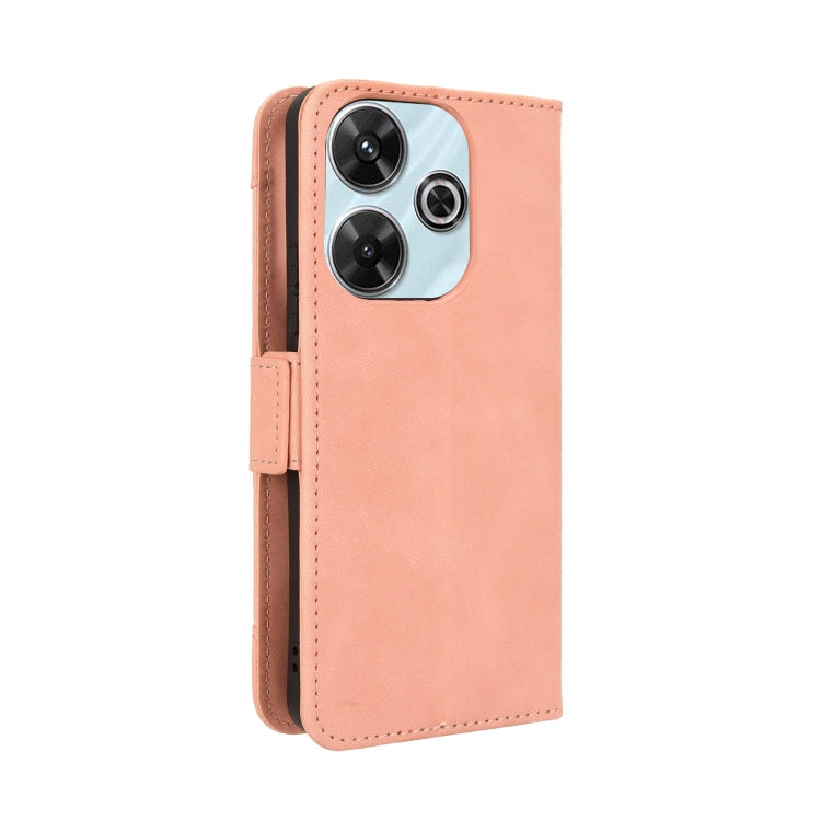 For Redmi 13 4G / Note 13R 5G Skin Feel Calf Texture Card Slots Leather Phone Case