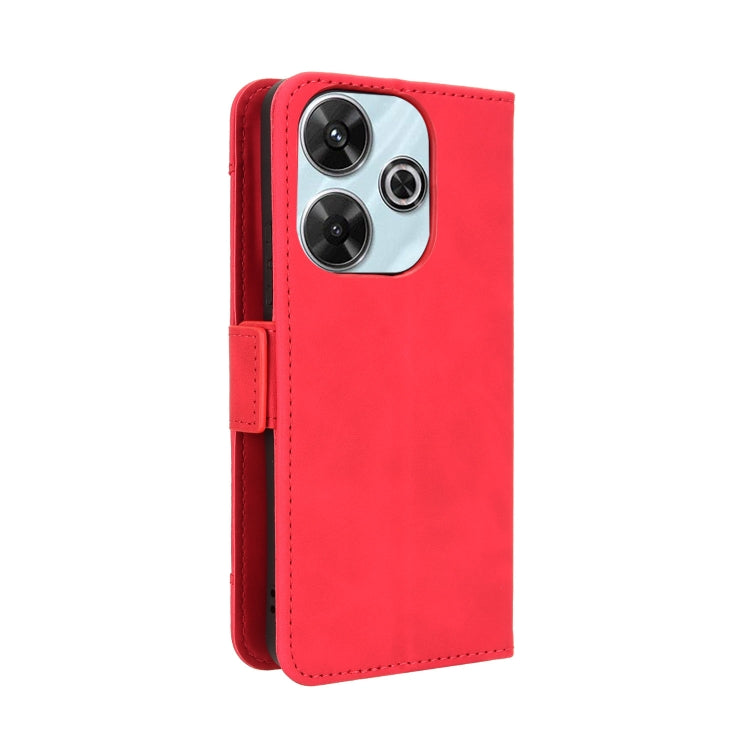 For Redmi 13 4G / Note 13R 5G Skin Feel Calf Texture Card Slots Leather Phone Case
