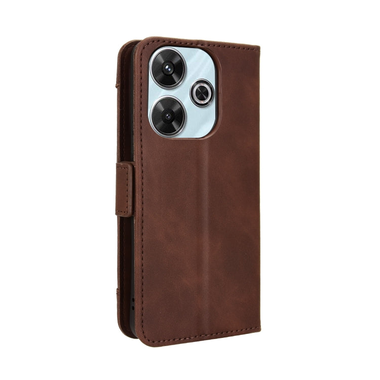 For Redmi 13 4G / Note 13R 5G Skin Feel Calf Texture Card Slots Leather Phone Case