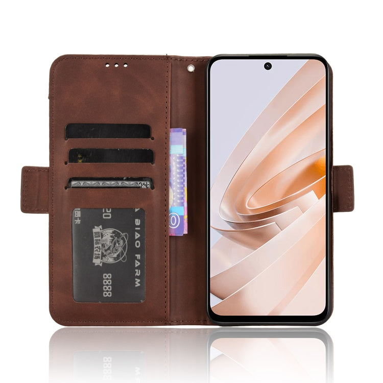 For Redmi 13 4G / Note 13R 5G Skin Feel Calf Texture Card Slots Leather Phone Case