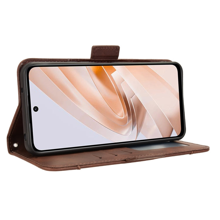 For Redmi 13 4G / Note 13R 5G Skin Feel Calf Texture Card Slots Leather Phone Case