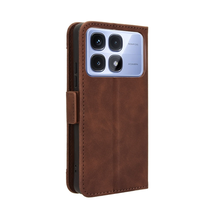 For Redmi K70 Ultra Skin Feel Calf Texture Card Slots Leather Phone Case