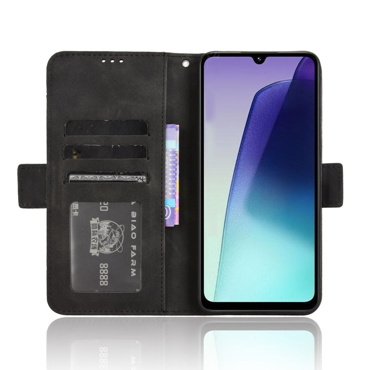 For Redmi 14C 4G Skin Feel Calf Texture Card Slots Leather Phone Case