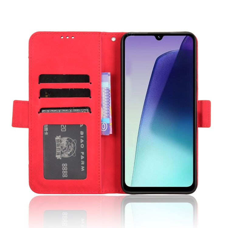 For Redmi 14C 4G Skin Feel Calf Texture Card Slots Leather Phone Case