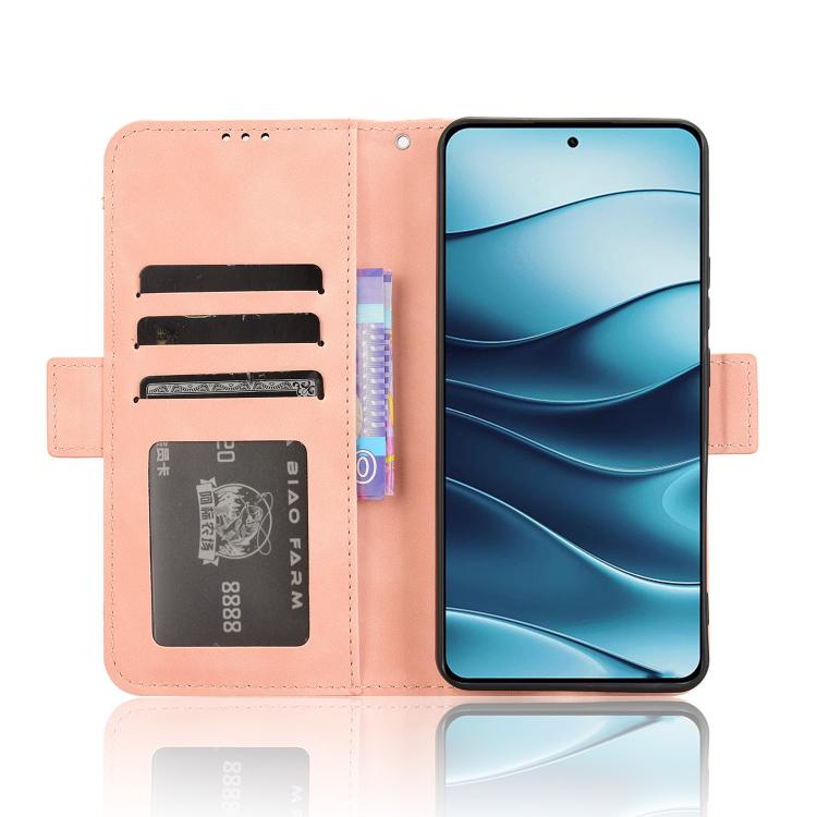 For Redmi Note 14 4G Global 163.25mm Skin Feel Calf Texture Card Slots Leather Phone Case