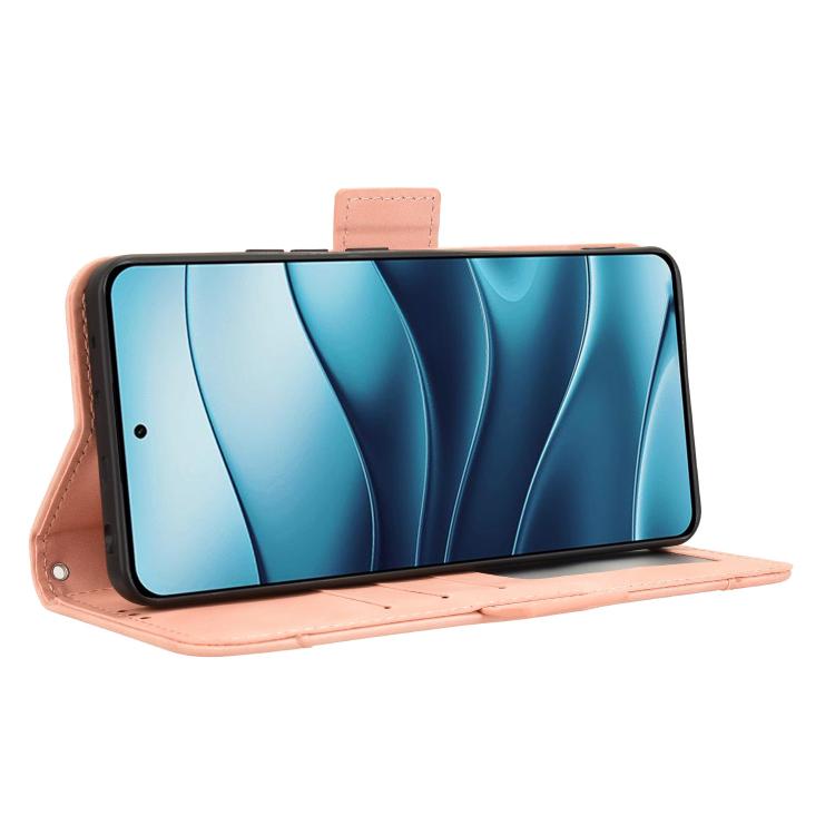 For Redmi Note 14 4G Global 163.25mm Skin Feel Calf Texture Card Slots Leather Phone Case