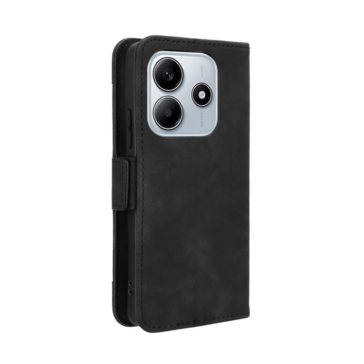 For Redmi Note 14 4G Global 163.25mm Skin Feel Calf Texture Card Slots Leather Phone Case