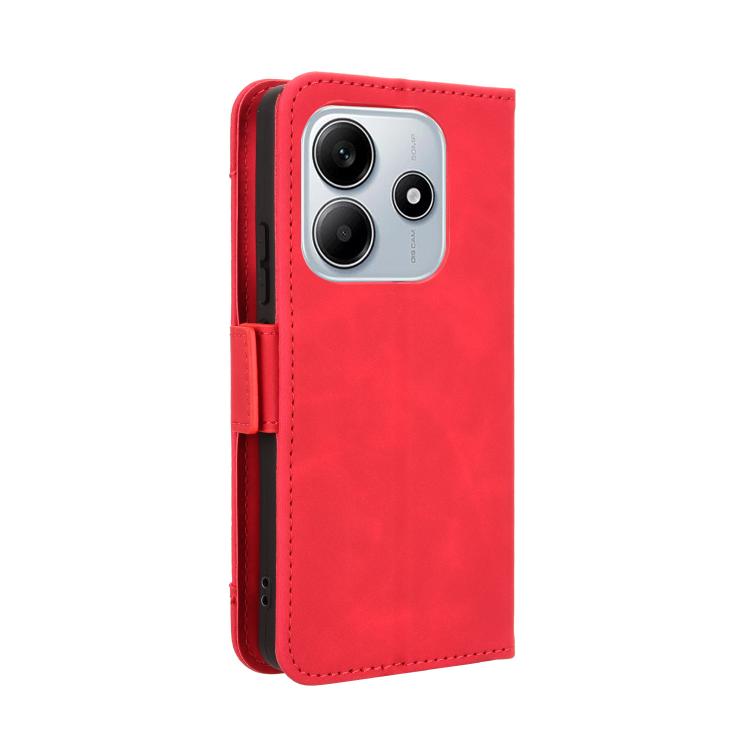 For Redmi Note 14 4G Global 163.25mm Skin Feel Calf Texture Card Slots Leather Phone Case