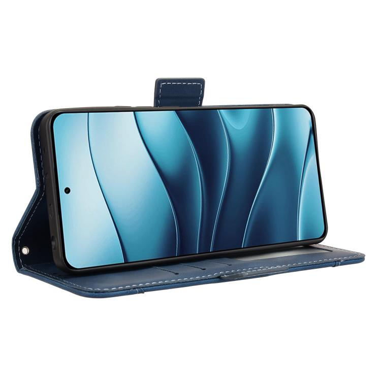 For Redmi Note 14 4G Global 163.25mm Skin Feel Calf Texture Card Slots Leather Phone Case
