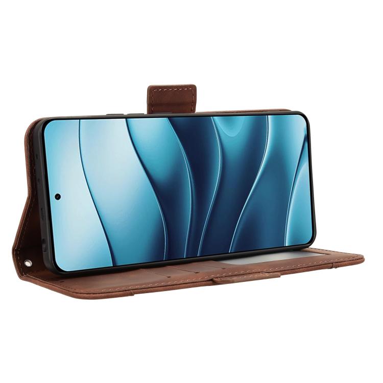 For Redmi Note 14 4G Global 163.25mm Skin Feel Calf Texture Card Slots Leather Phone Case