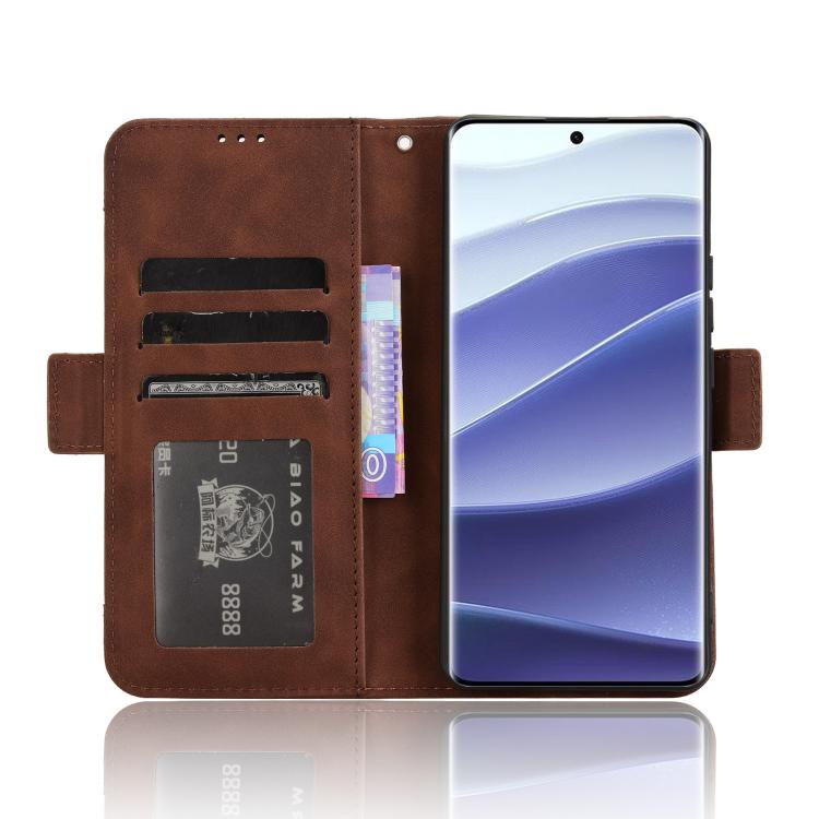For Redmi Note 14 Pro+ 5G Skin Feel Calf Texture Card Slots Leather Phone Case