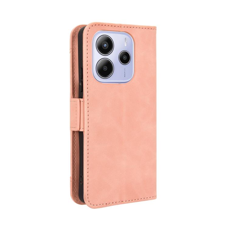 For Redmi Note 14 4G 164.84mm EU Version Skin Feel Calf Texture Card Slots Leather Phone Case