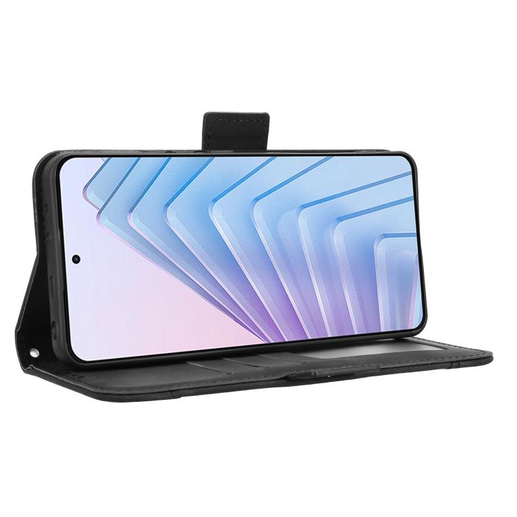 For Redmi Note 14 4G 164.84mm EU Version Skin Feel Calf Texture Card Slots Leather Phone Case