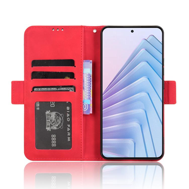 For Redmi Note 14 4G 164.84mm EU Version Skin Feel Calf Texture Card Slots Leather Phone Case