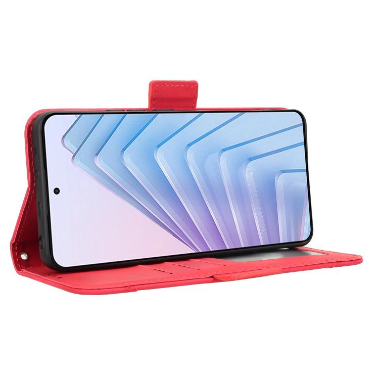 For Redmi Note 14 4G 164.84mm EU Version Skin Feel Calf Texture Card Slots Leather Phone Case