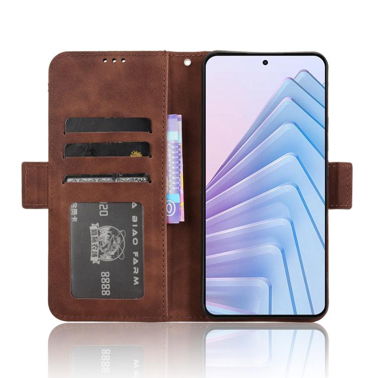 For Redmi Note 14 4G 164.84mm EU Version Skin Feel Calf Texture Card Slots Leather Phone Case