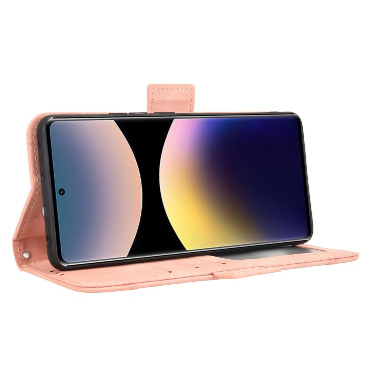 For Redmi Note 14 Pro 4G Skin Feel Calf Texture Card Slots Leather Phone Case
