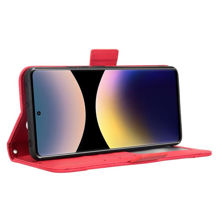 For Redmi Note 14 Pro 4G Skin Feel Calf Texture Card Slots Leather Phone Case