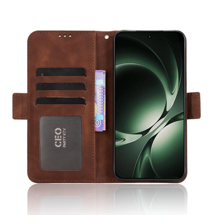 For Redmi K80 Ultra Skin Feel Calf Texture Card Slots Leather Phone Case