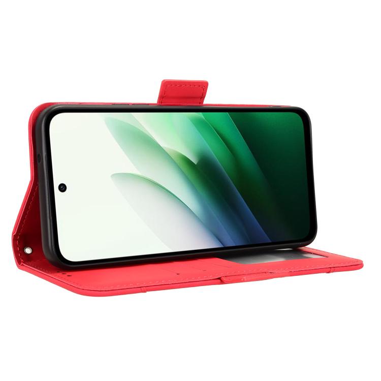 For Redmi 15 5G / 4G EU 171mm Skin Feel Calf Texture Card Slots Leather Phone Case