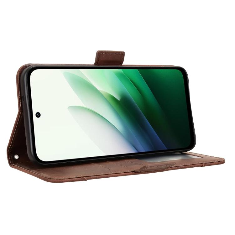 For Redmi 15 5G Global / 15 4G SEA 169.5mm Skin Feel Calf Texture Card Slots Leather Phone Case