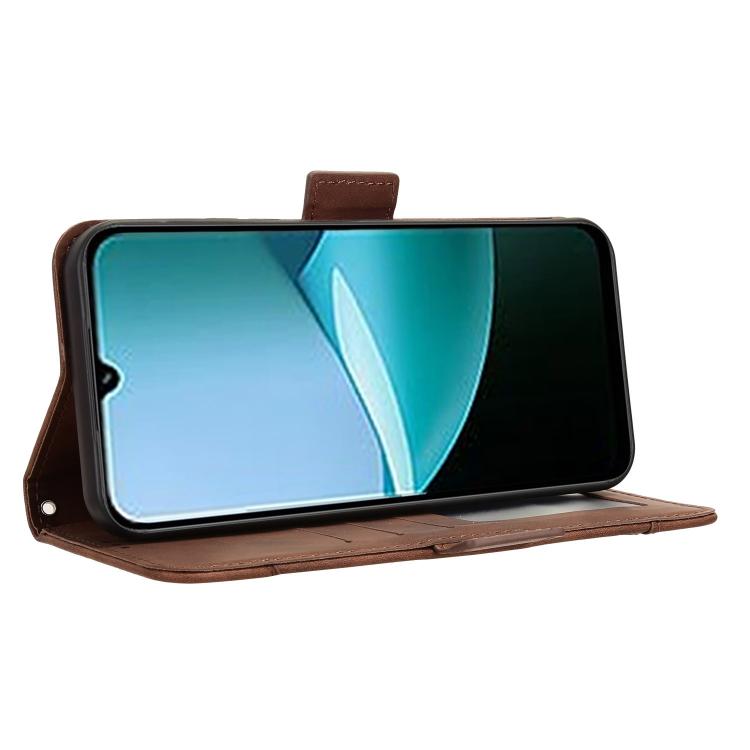 For Redmi 15C 5G / 4G EU 173mm / Poco C85 5G Skin Feel Calf Texture Card Slots Leather Phone Case