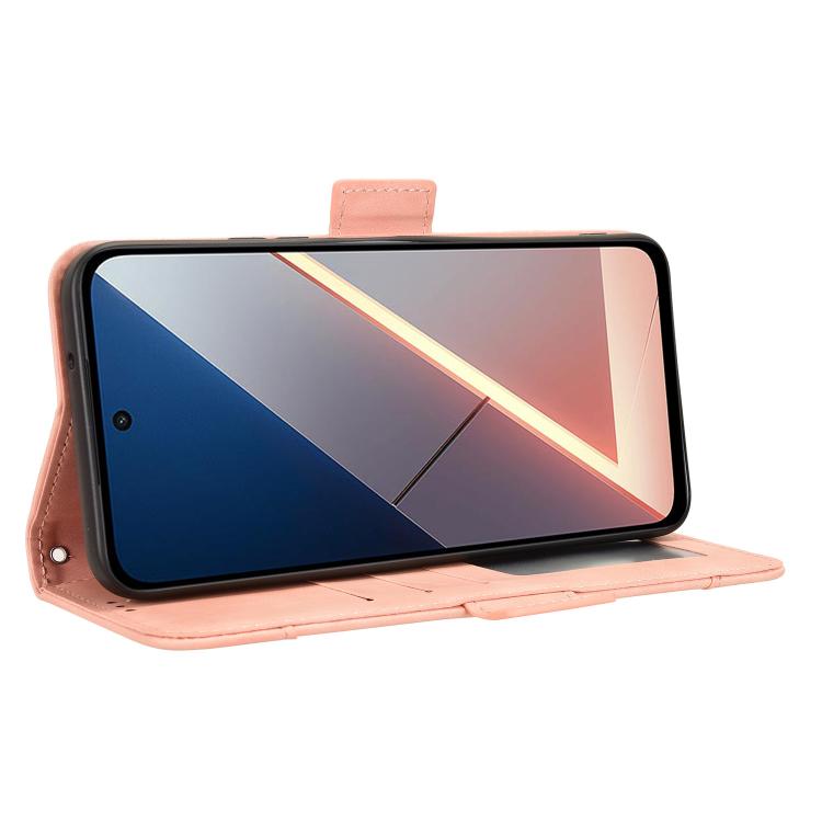 For Xiaomi Poco M7 4G 169mm Skin Feel Calf Texture Card Slots Leather Phone Case
