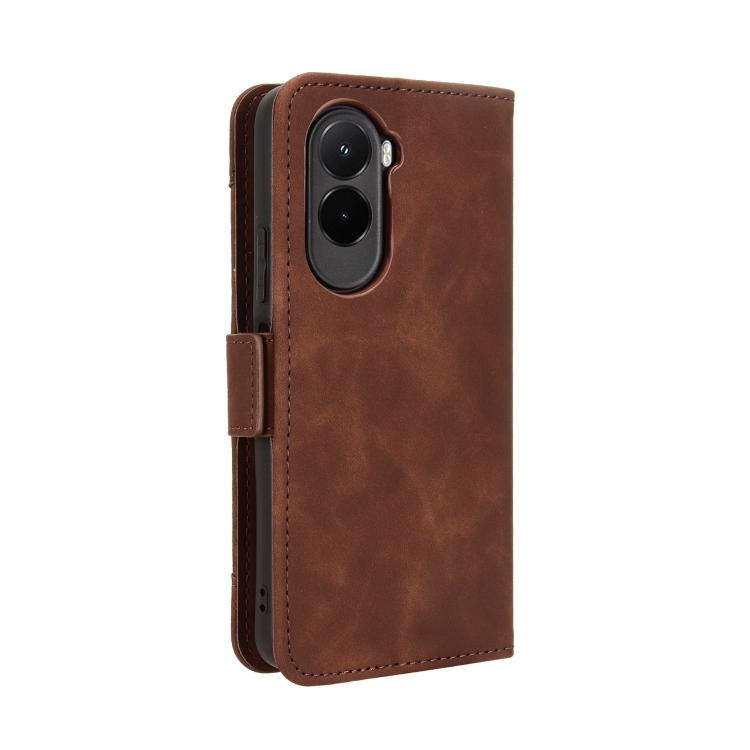 For Xiaomi Poco M7 4G 169mm Skin Feel Calf Texture Card Slots Leather Phone Case
