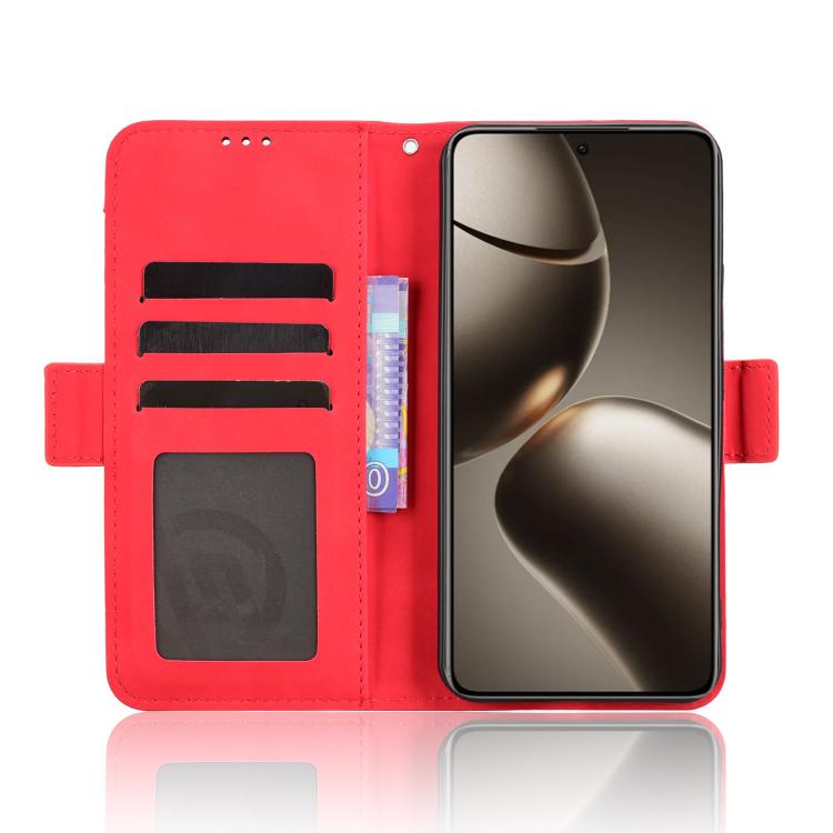 For Xiaomi 15T Pro 5G Skin Feel Calf Texture Card Slots Leather Phone Case