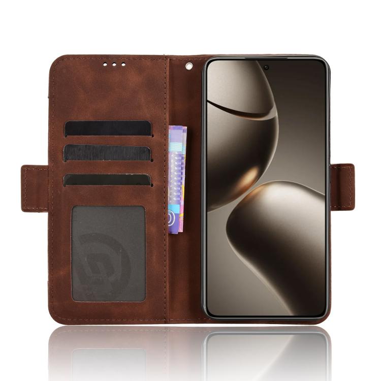 For Xiaomi 15T Pro 5G Skin Feel Calf Texture Card Slots Leather Phone Case